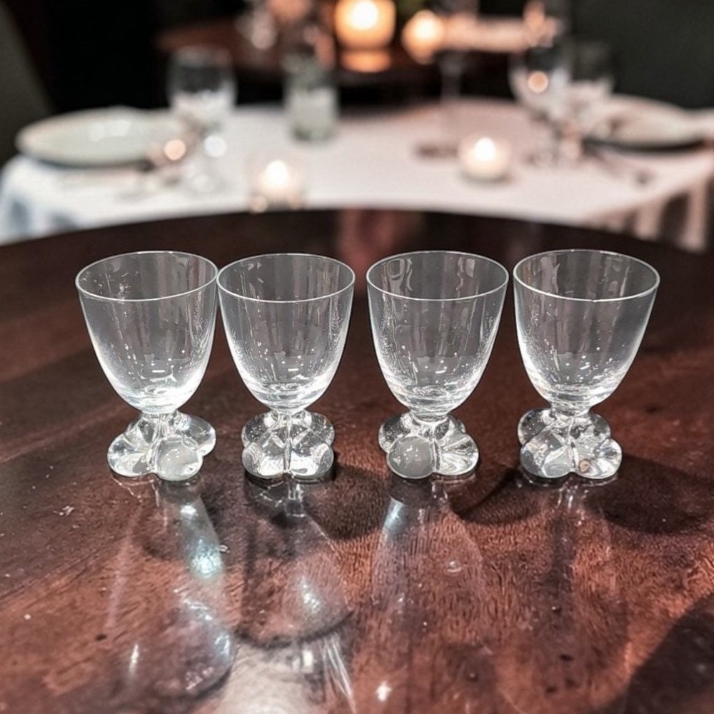 Tiffin Franciscan Du Jour Goblets, Set of‎ 4, Vintage Wine Glasses, Replacement